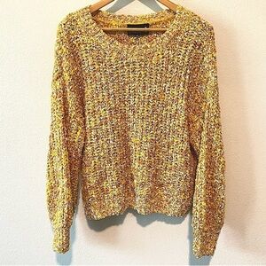 BROADWAY 38 Gold Blend Knit Sweater Size XL